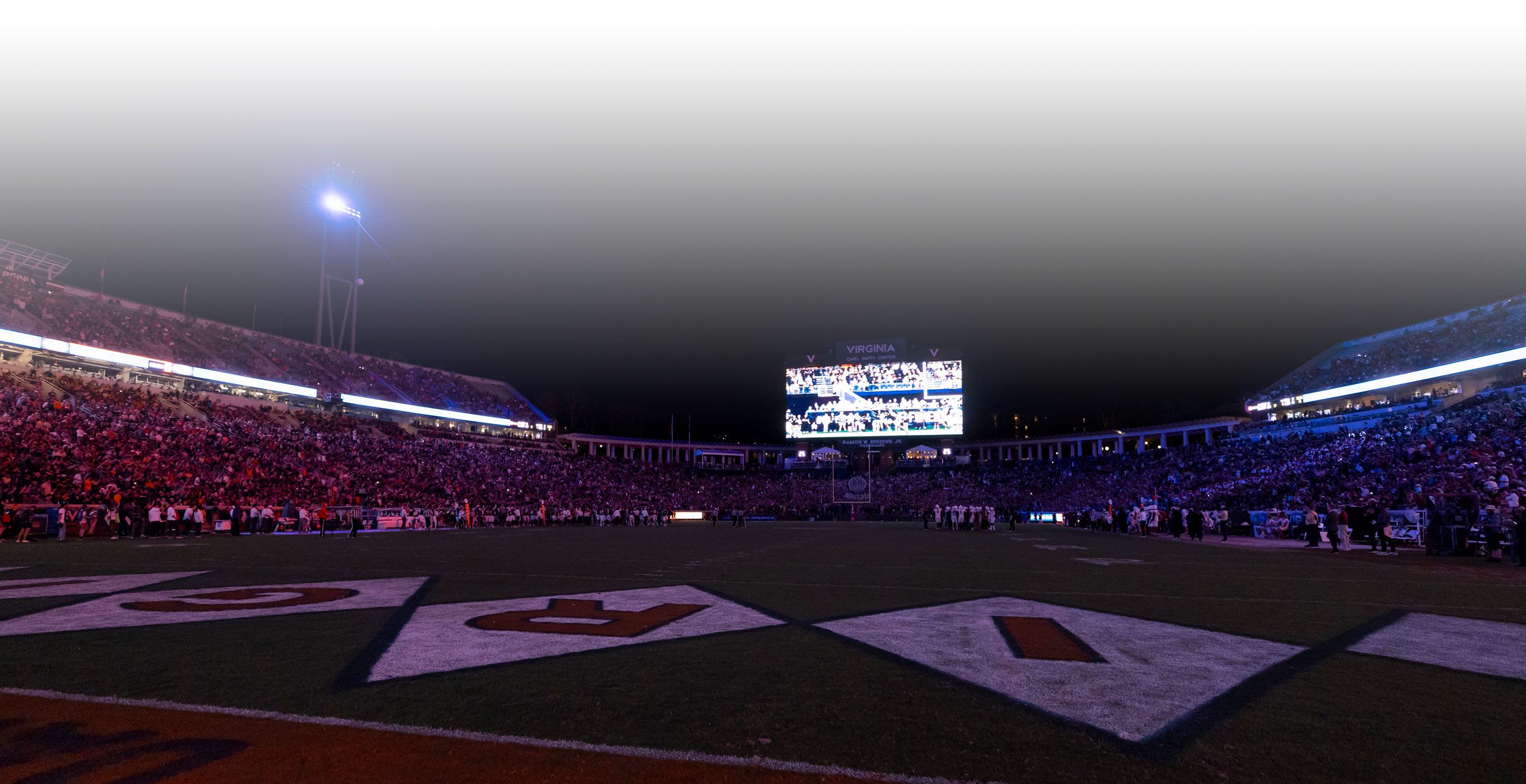 fans in the football stadium